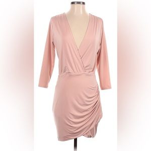 Lovers + Friends rose 3/4 sleeve cocktail or wedding dress